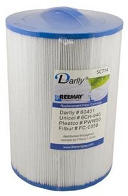 Darlly® Lamellenfilter Whirlpool SC714 Pleatco PWW50;PWW50-P3FC-0359 6CH-940